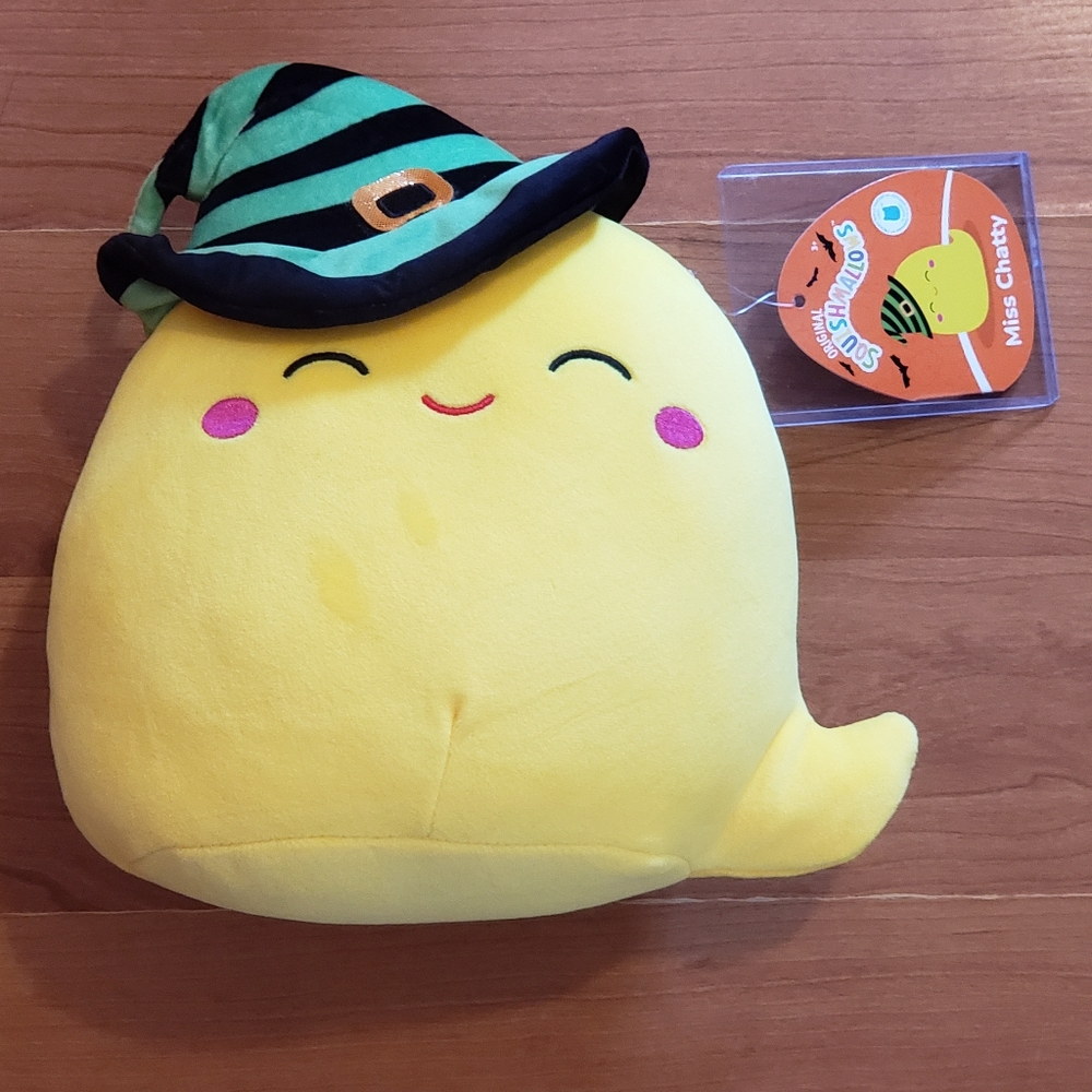 RARE FTM TAG‼️Squishmallows - Miss Chatty - 8" Halloween 2024